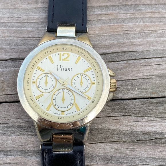 Vivani wrap watch black vegan leather Japan movement - Picture 6 of 10